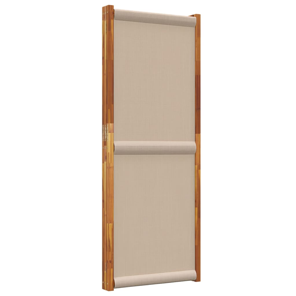 Cloison de séparation 3 panneaux taupe 210x180 cm - XIOS