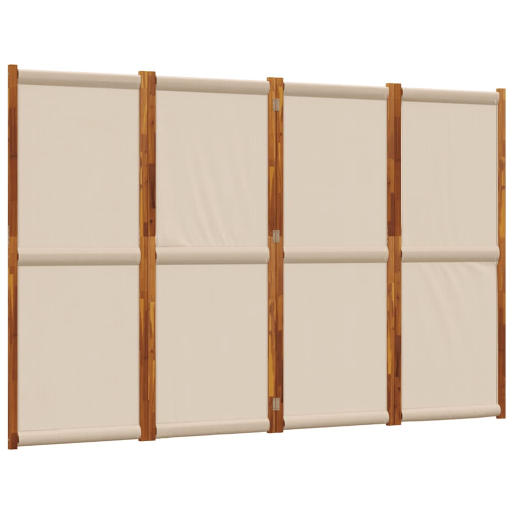 Cloison de séparation 4 panneaux taupe 280x180 cm - XIOS