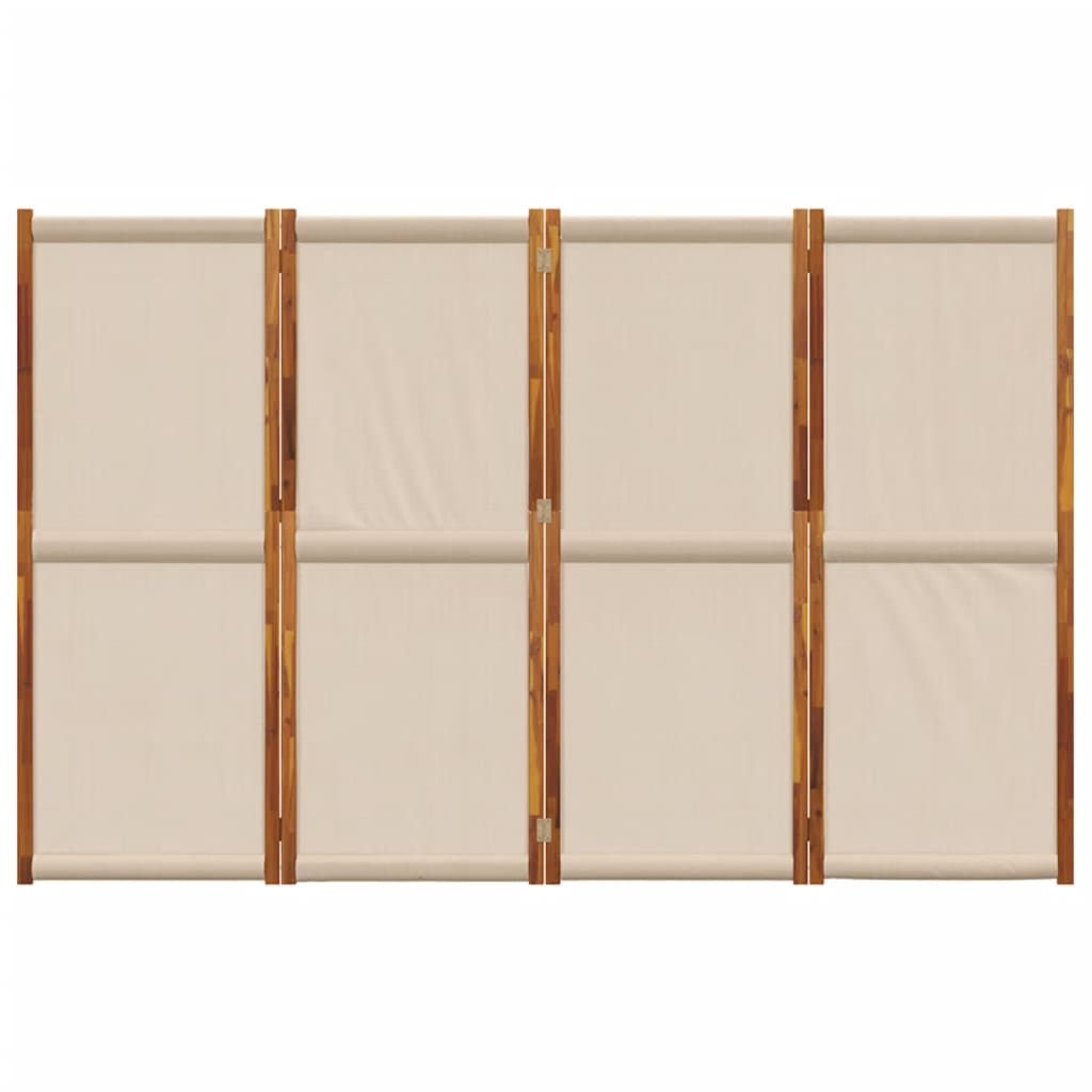 Cloison de séparation 4 panneaux taupe 280x180 cm - XIOS