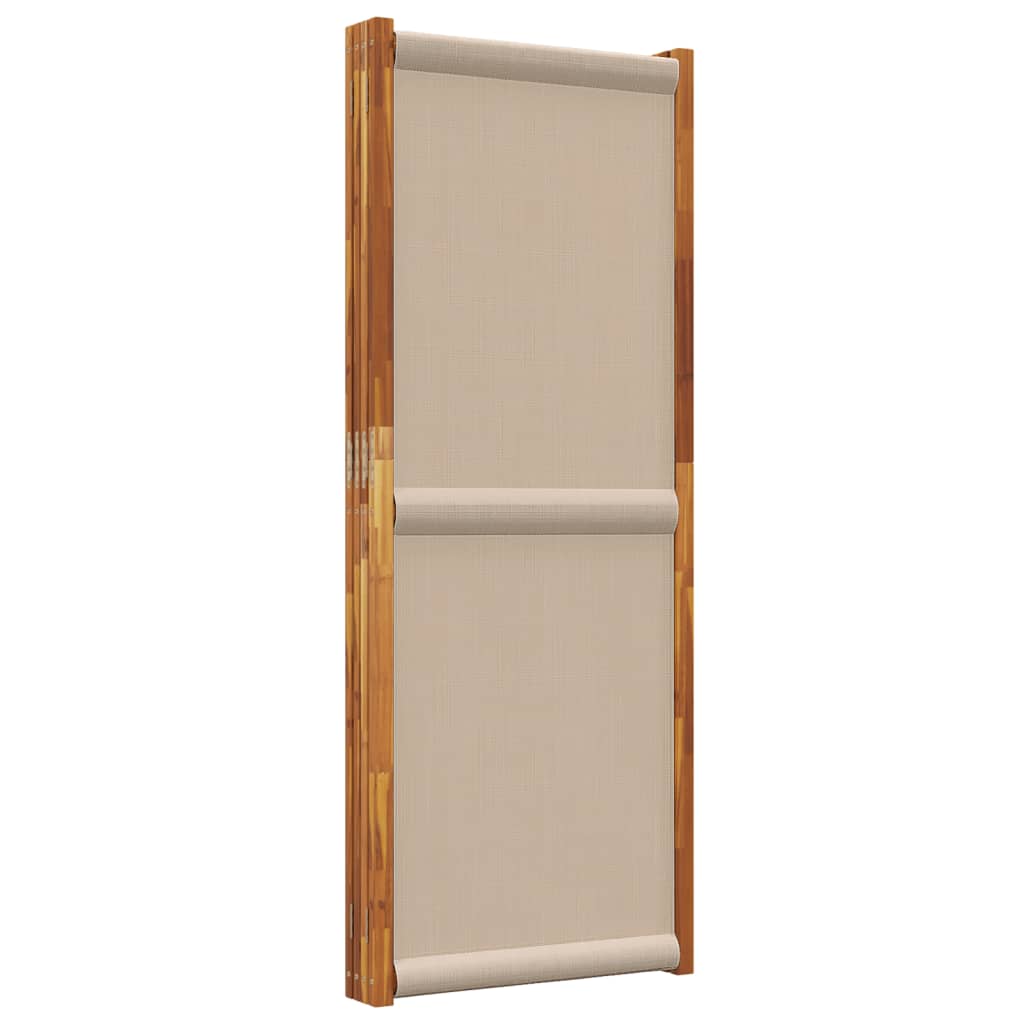 Cloison de séparation 4 panneaux taupe 280x180 cm - XIOS