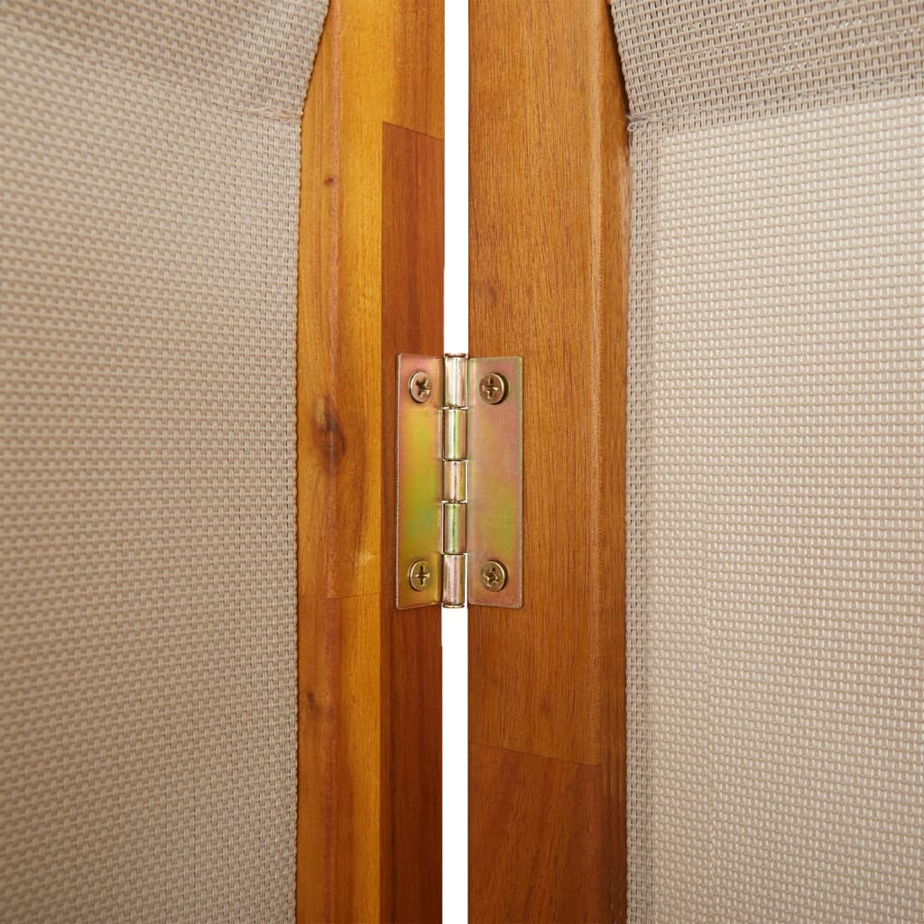 Cloison de séparation 4 panneaux taupe 280x180 cm - XIOS
