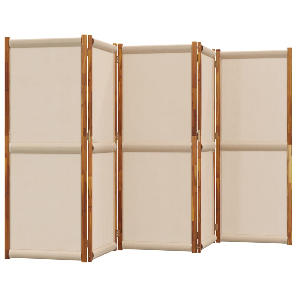 Cloison de séparation 5 panneaux taupe 350x180 cm - XIOS