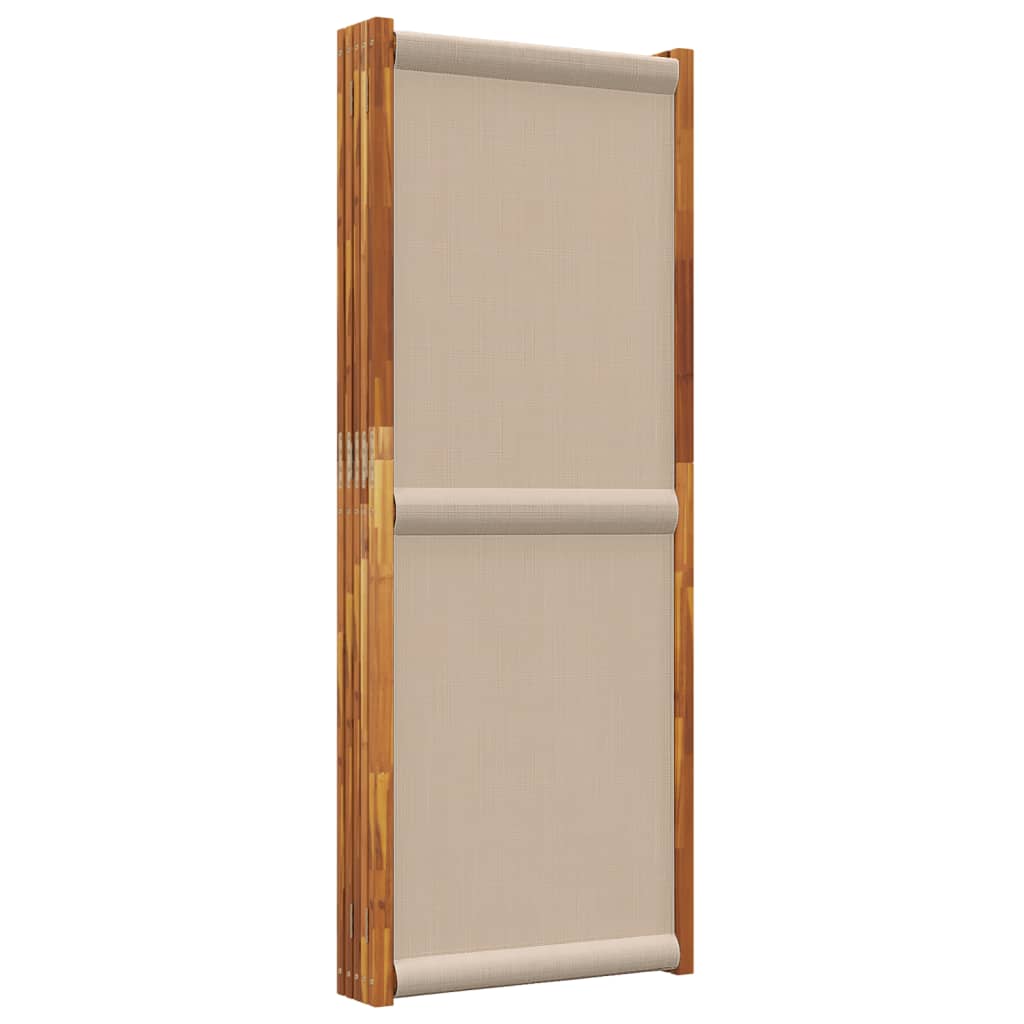 Cloison de séparation 5 panneaux taupe 350x180 cm - XIOS