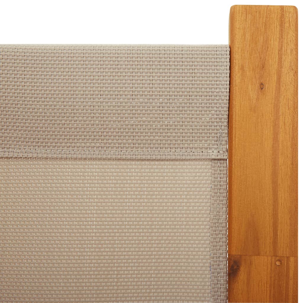 Cloison de séparation 5 panneaux taupe 350x180 cm - XIOS