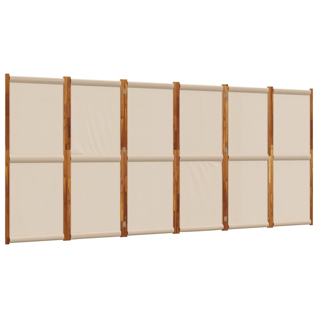 Cloison de séparation 6 panneaux taupe 420x180 cm - XIOS
