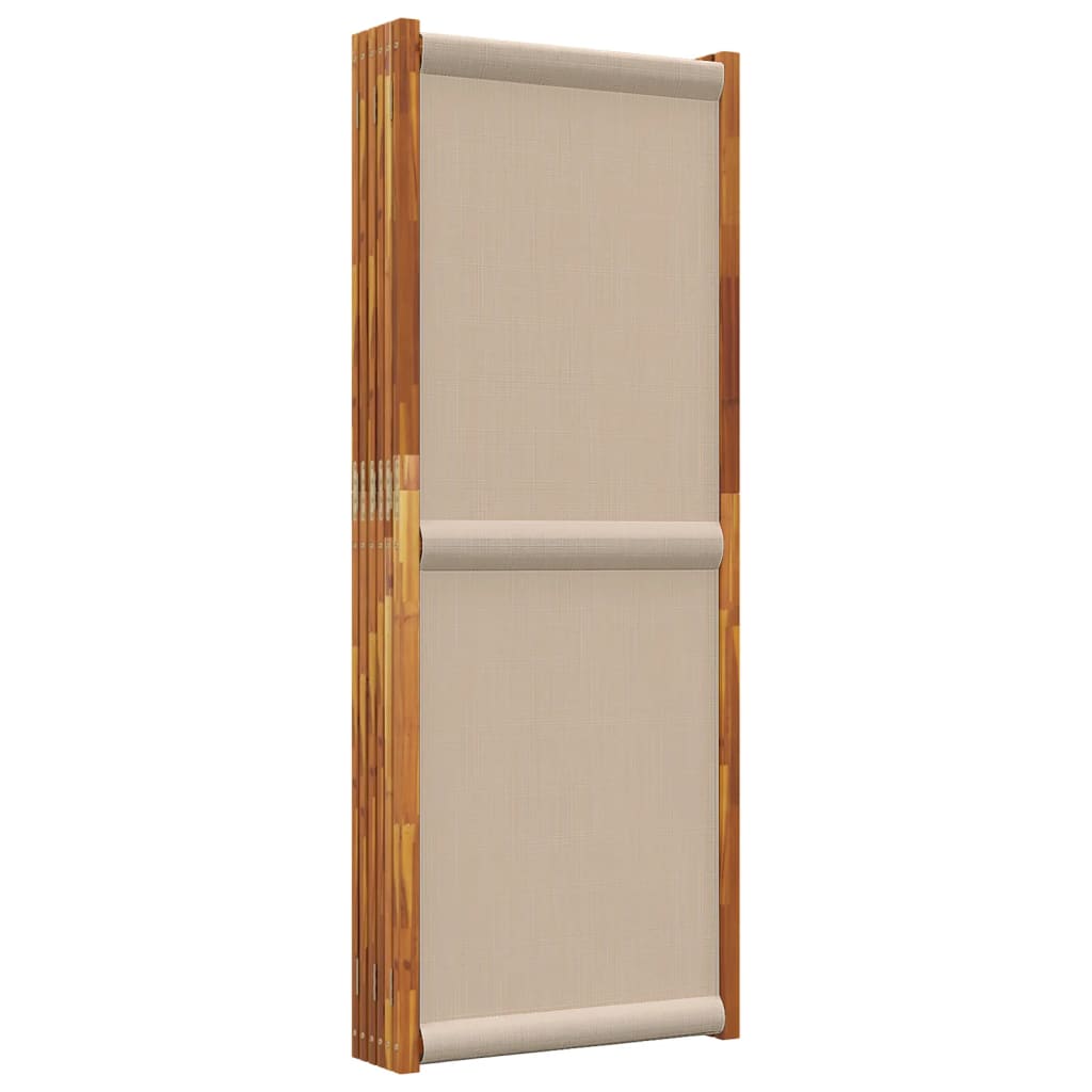 Cloison de séparation 6 panneaux taupe 420x180 cm - XIOS