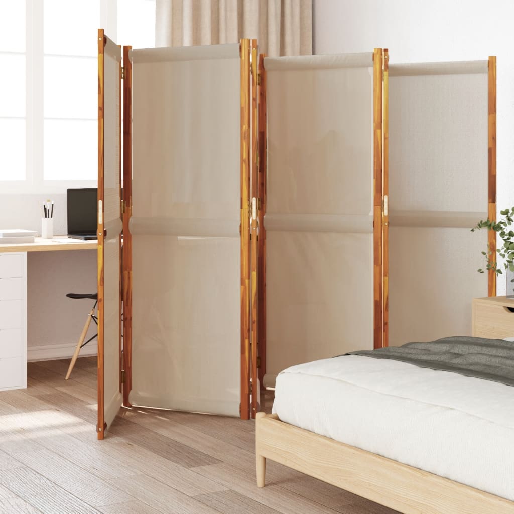 Cloison de séparation 6 panneaux taupe 420x180 cm - XIOS