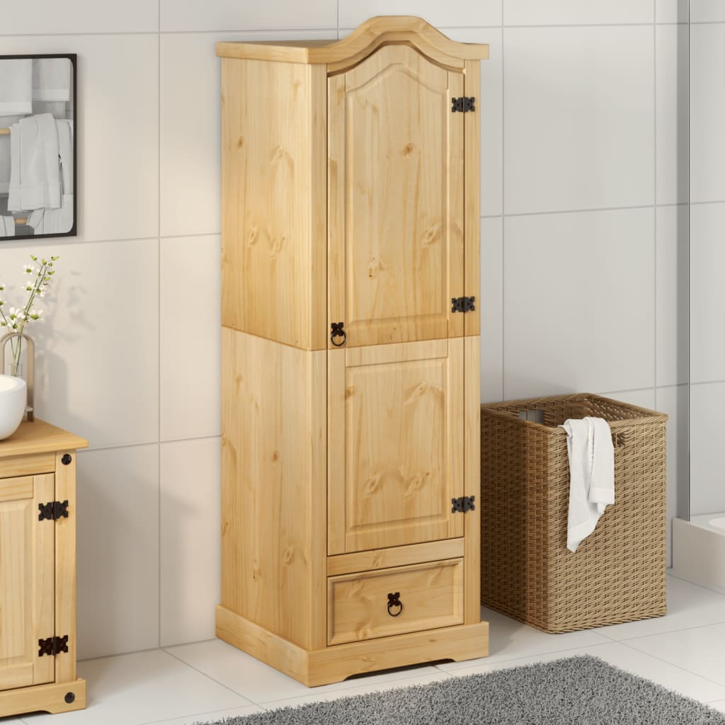 Garde-robe Corona 55x52x170 cm bois de pin massif - XIOS