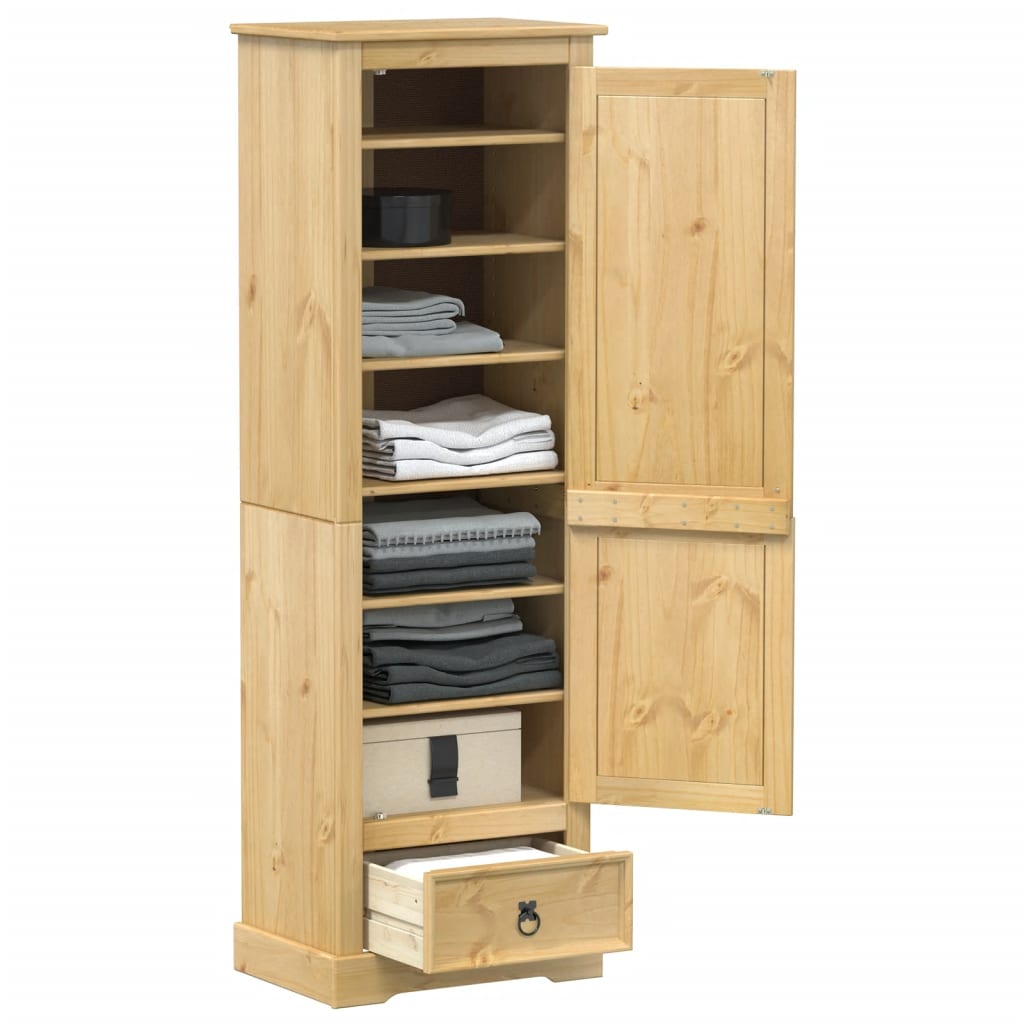 Garde-robe Corona 55x38x170 cm bois de pin massif - XIOS