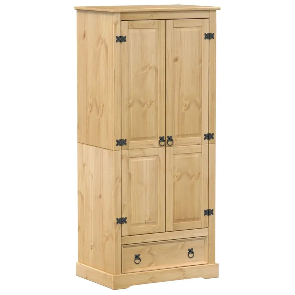 Garde-robe Corona 76x50x170 cm bois de pin massif - XIOS