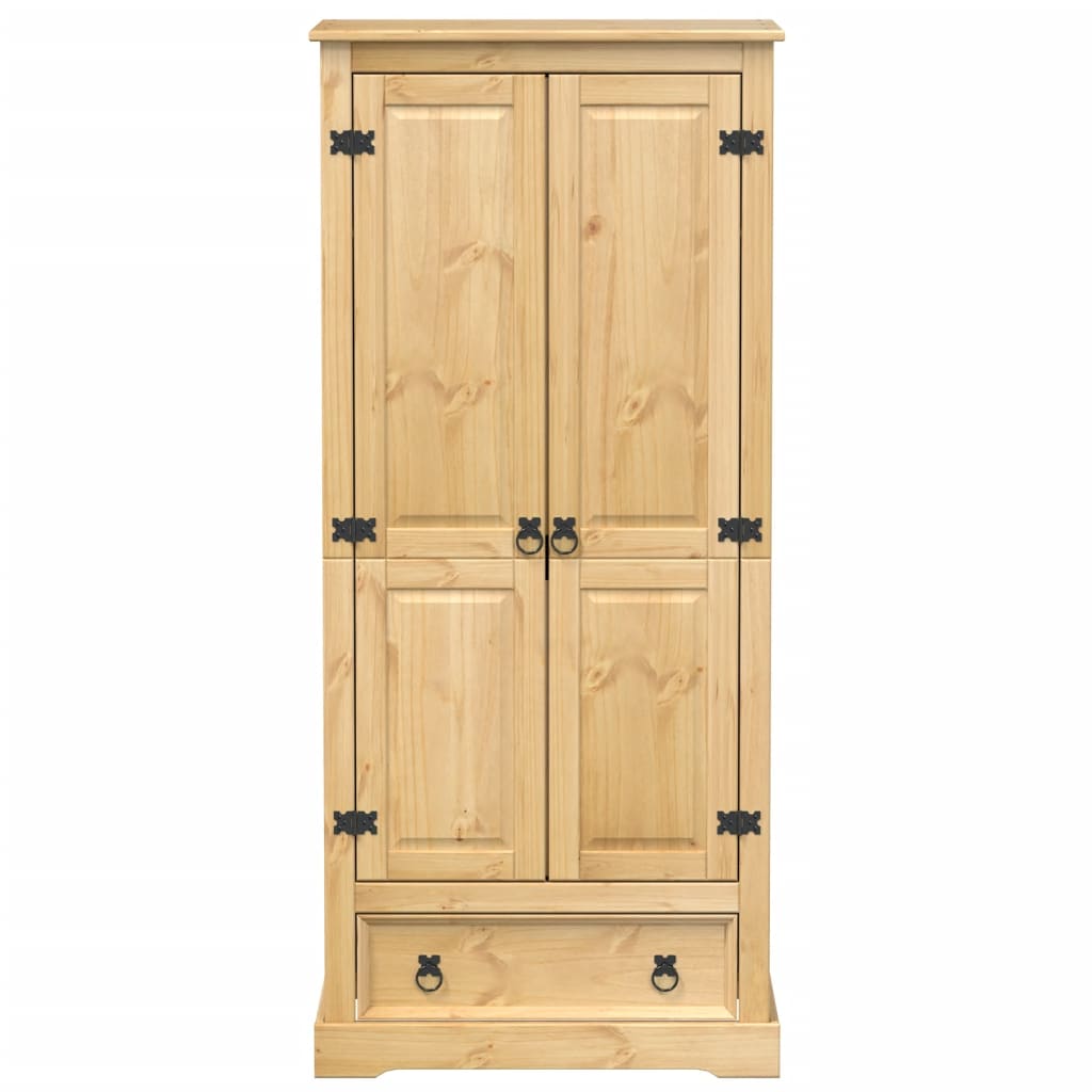 Garde-robe Corona 76x50x170 cm bois de pin massif - XIOS