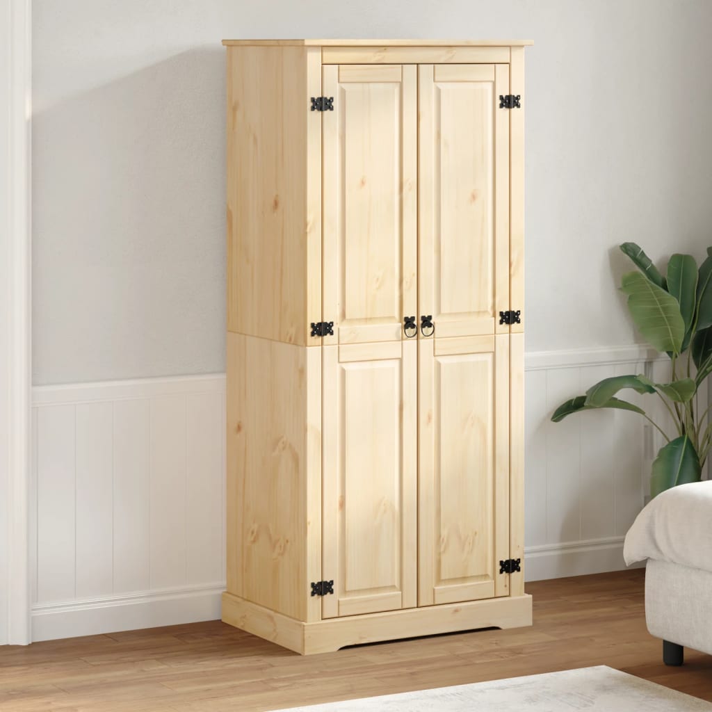 Garde-robe Corona 76x50x170 cm bois de pin massif - XIOS