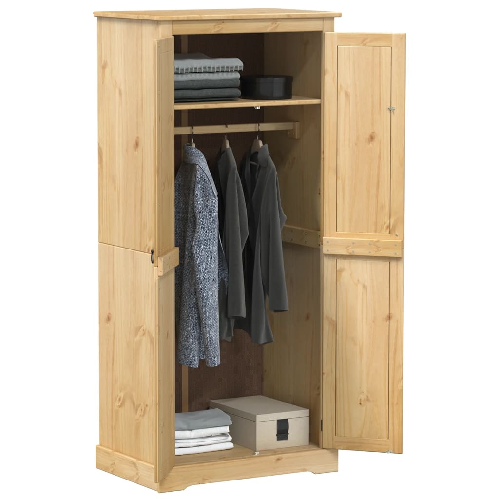 Garde-robe Corona 76x50x170 cm bois de pin massif - XIOS