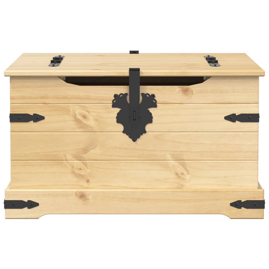 Boîte de rangement Corona 78x78x45 cm bois de pin massif - XIOS