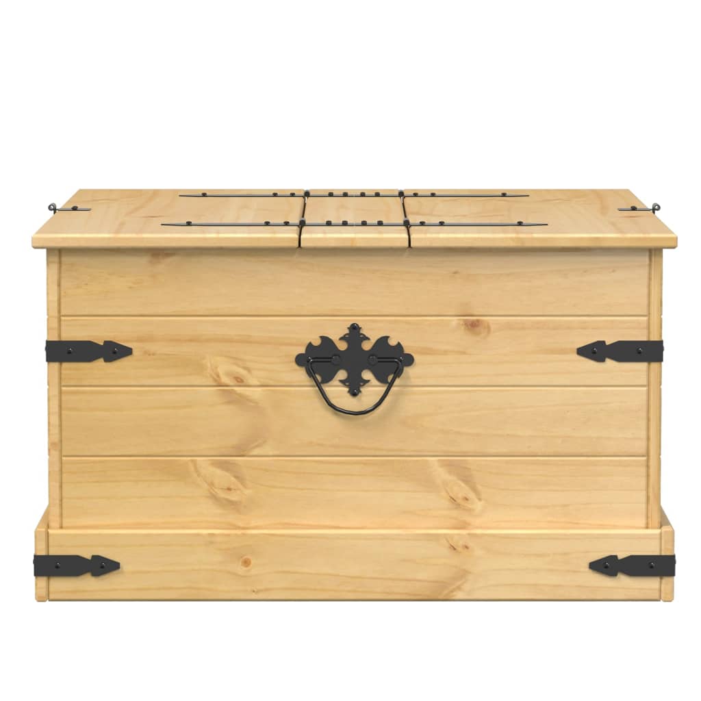 Boîte de rangement Corona 78x78x45 cm bois de pin massif - XIOS