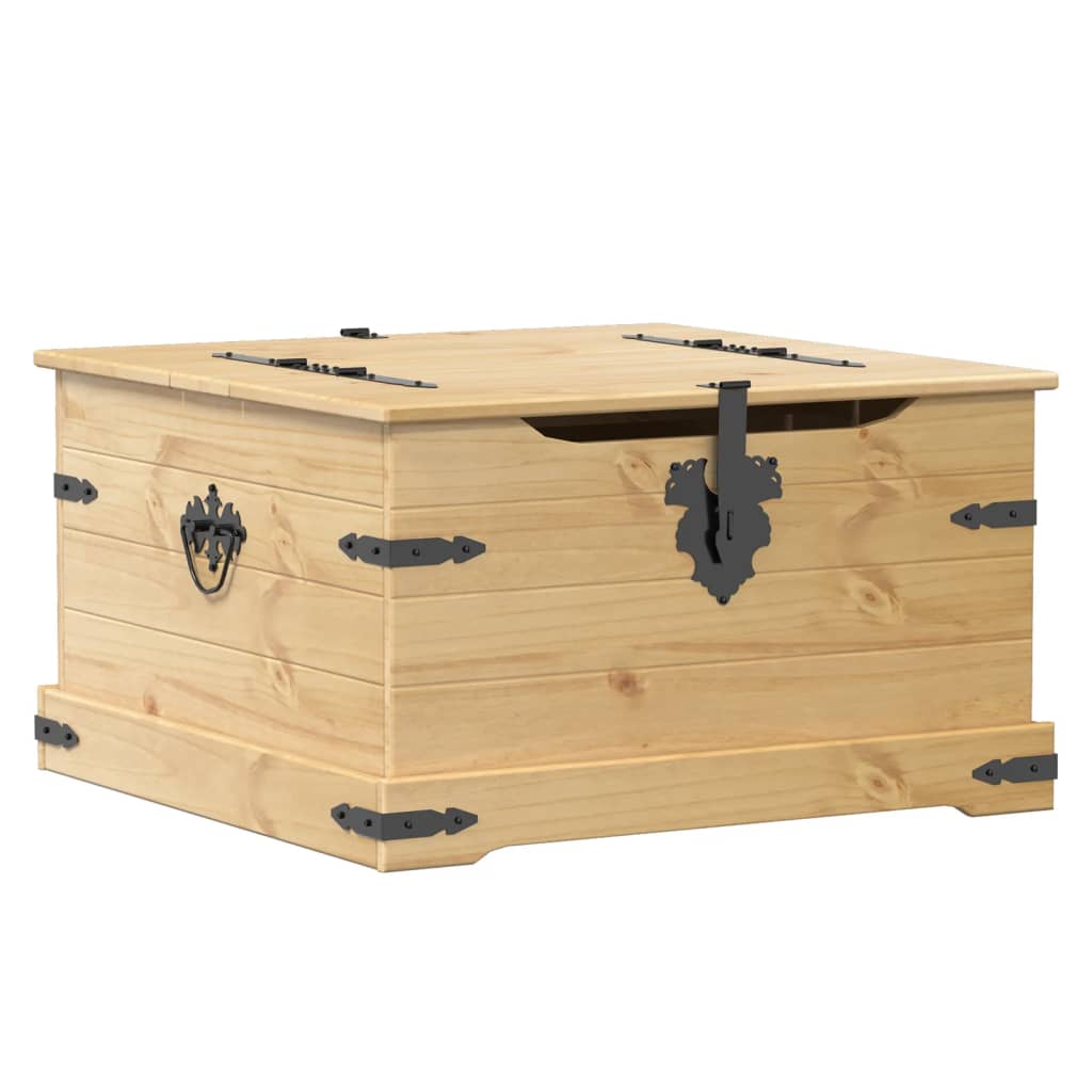 Boîte de rangement Corona 78x78x45 cm bois de pin massif - XIOS