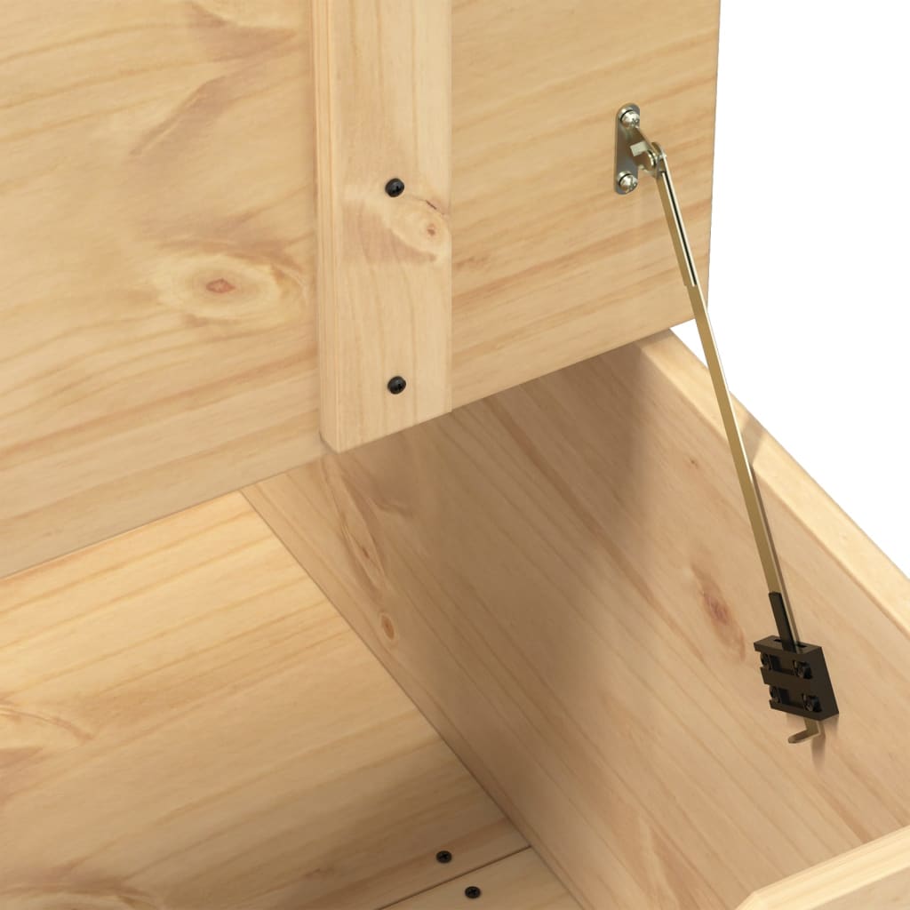 Boîte de rangement Corona 78x78x45 cm bois de pin massif - XIOS