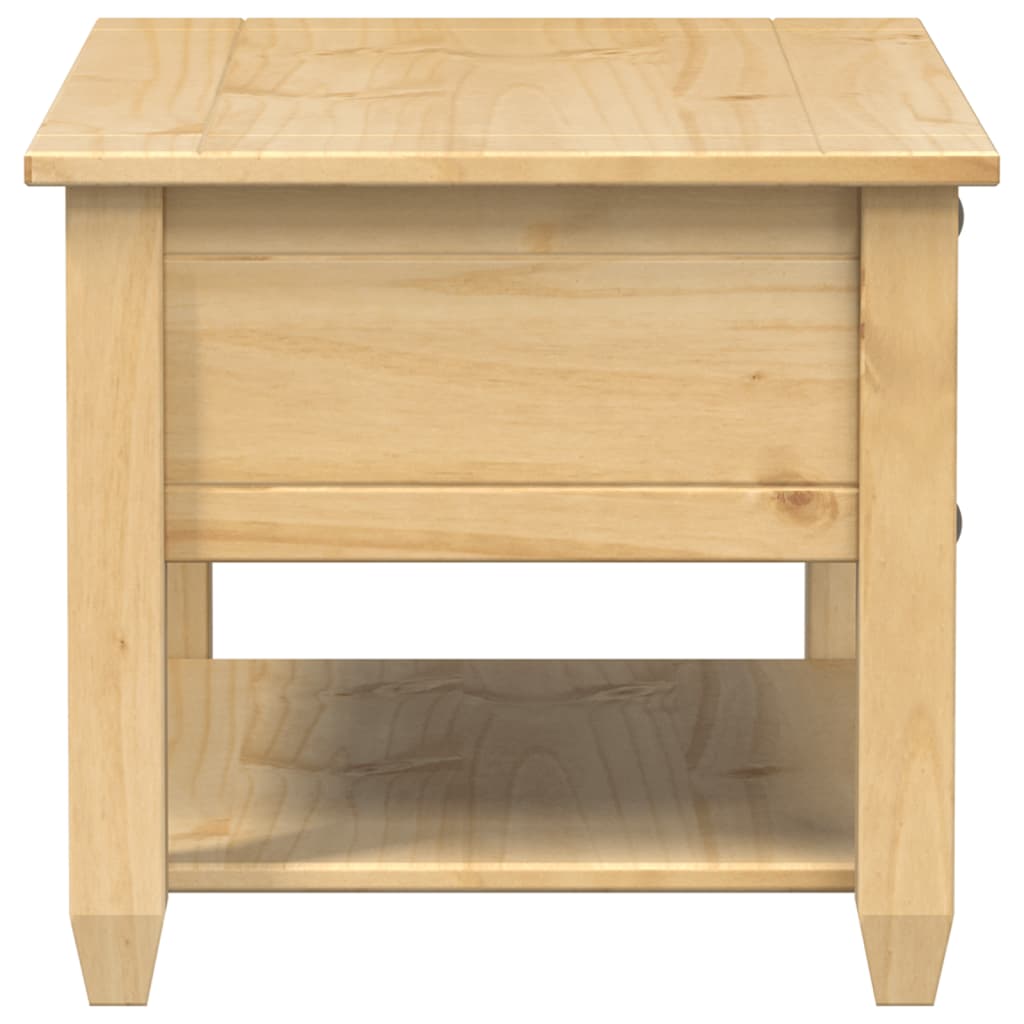 Table basse avec tiroirs Corona 85x50x45 cm bois de pin massif - XIOS