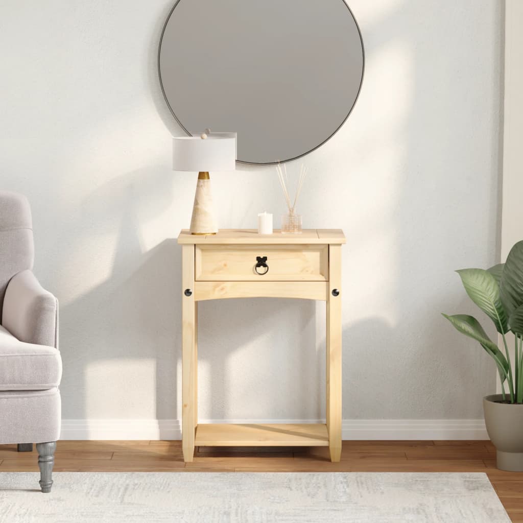 Table console Corona 55x35x73 cm bois de pin massif - XIOS