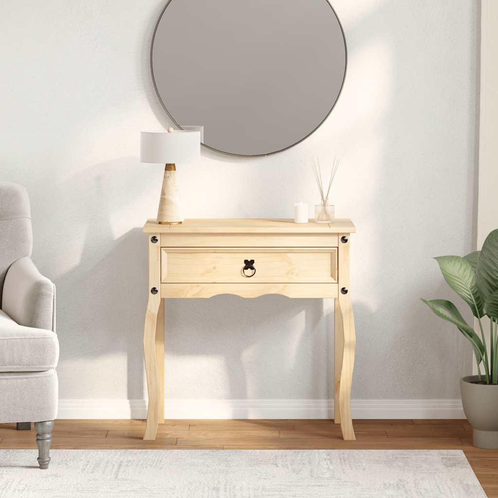 Table console Corona 73x35x73 cm bois de pin massif - XIOS