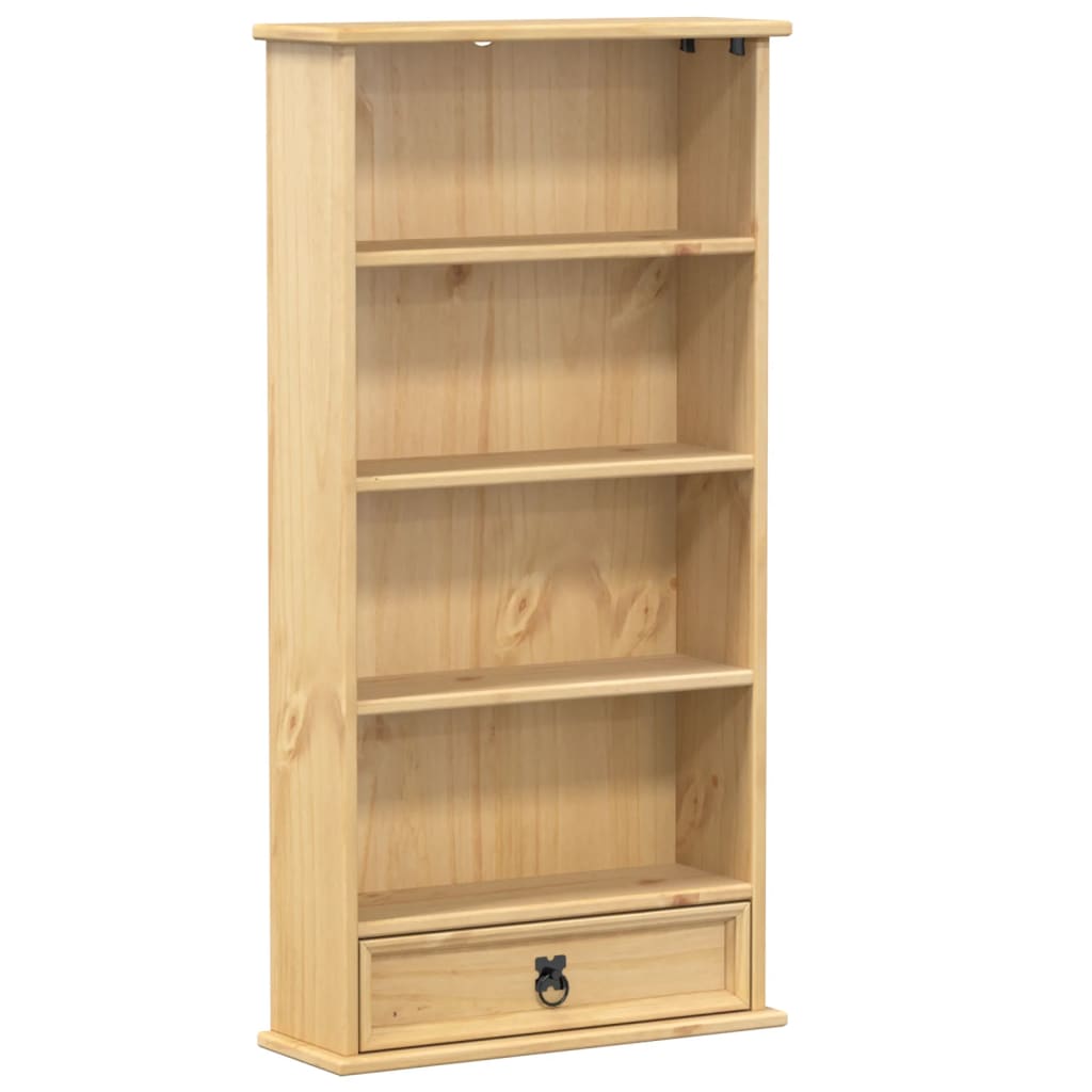 Armoire à CD Corona 52x17,5x103 cm bois de pin massif - XIOS