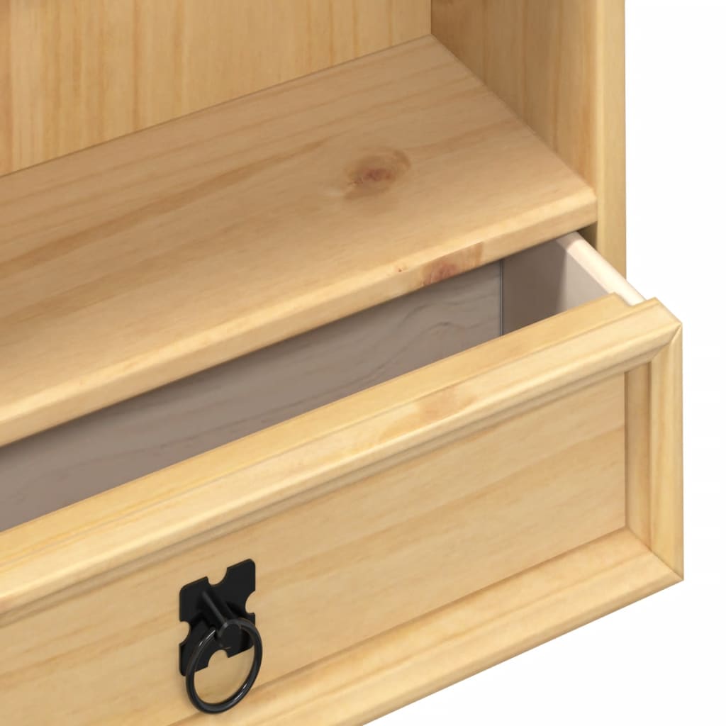 Armoire à CD Corona 52x17,5x103 cm bois de pin massif - XIOS