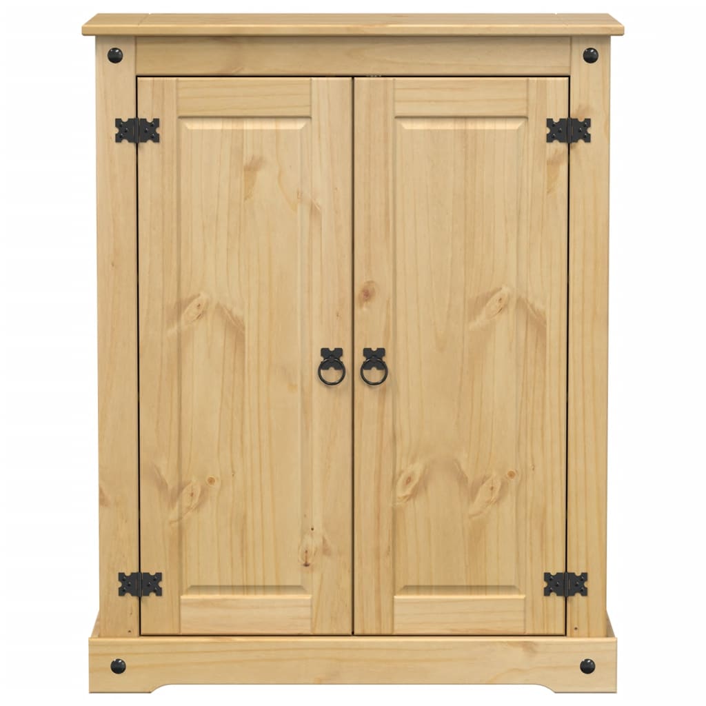 Armoire à chaussures Corona 86x38,5x108 cm bois de pin massif - XIOS