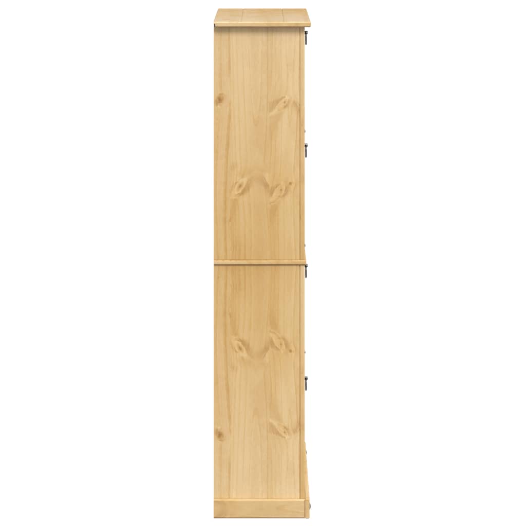 Armoire à chaussures Corona 99x32x163,5 cm bois de pin massif