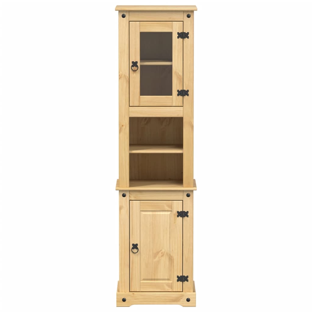 Armoire de salle de bain Corona 50x40x185 cm bois de pin massif