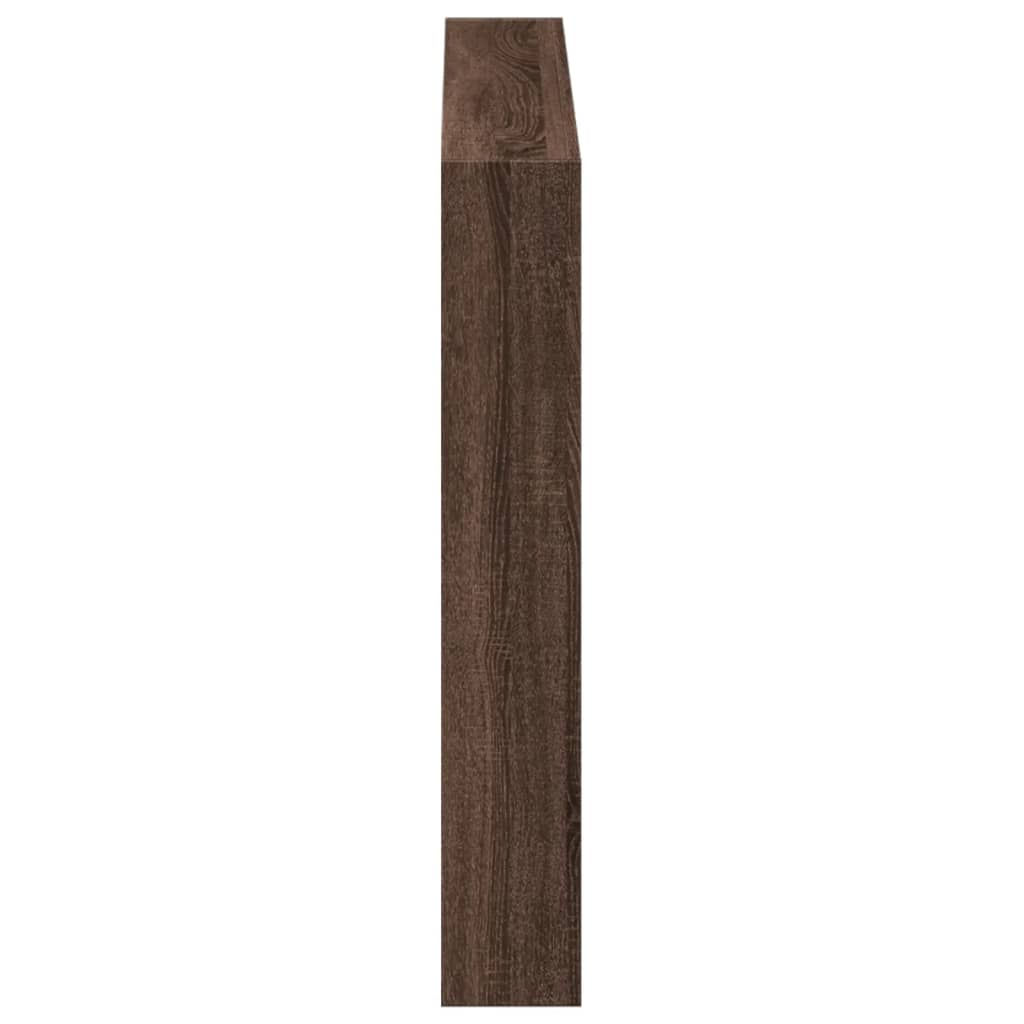 Armoire tête de lit avec LED chêne marron 100x17x102 cm - XIOS