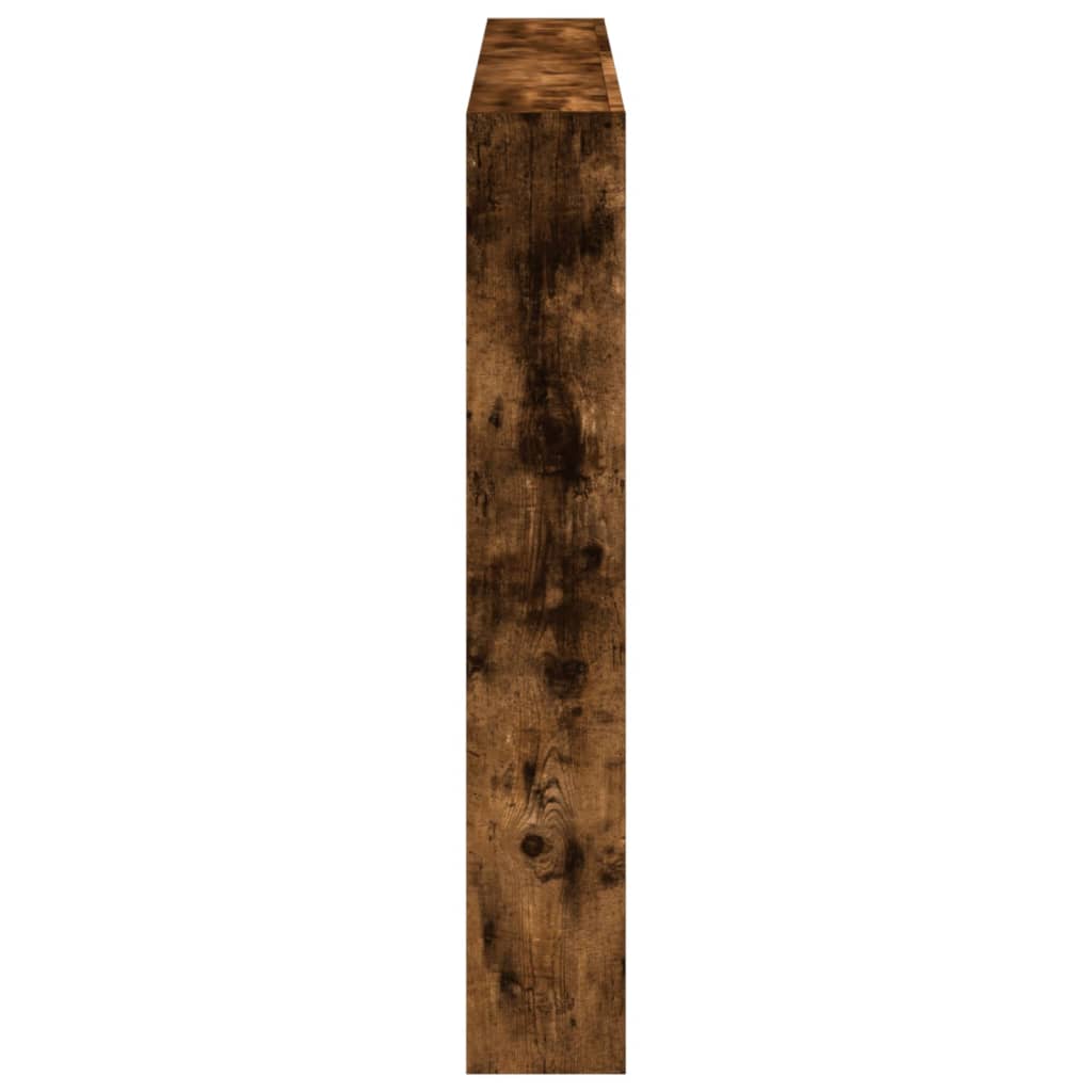 Armoire tête de lit avec LED chêne fumé 160x17x102 cm - XIOS