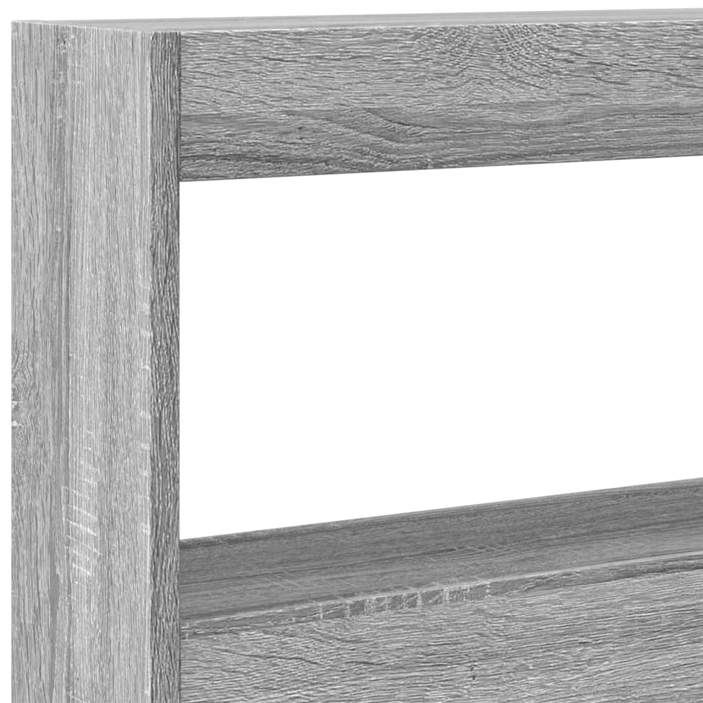 Armoire tête de lit avec LED sonoma gris 200x17x102 cm - XIOS