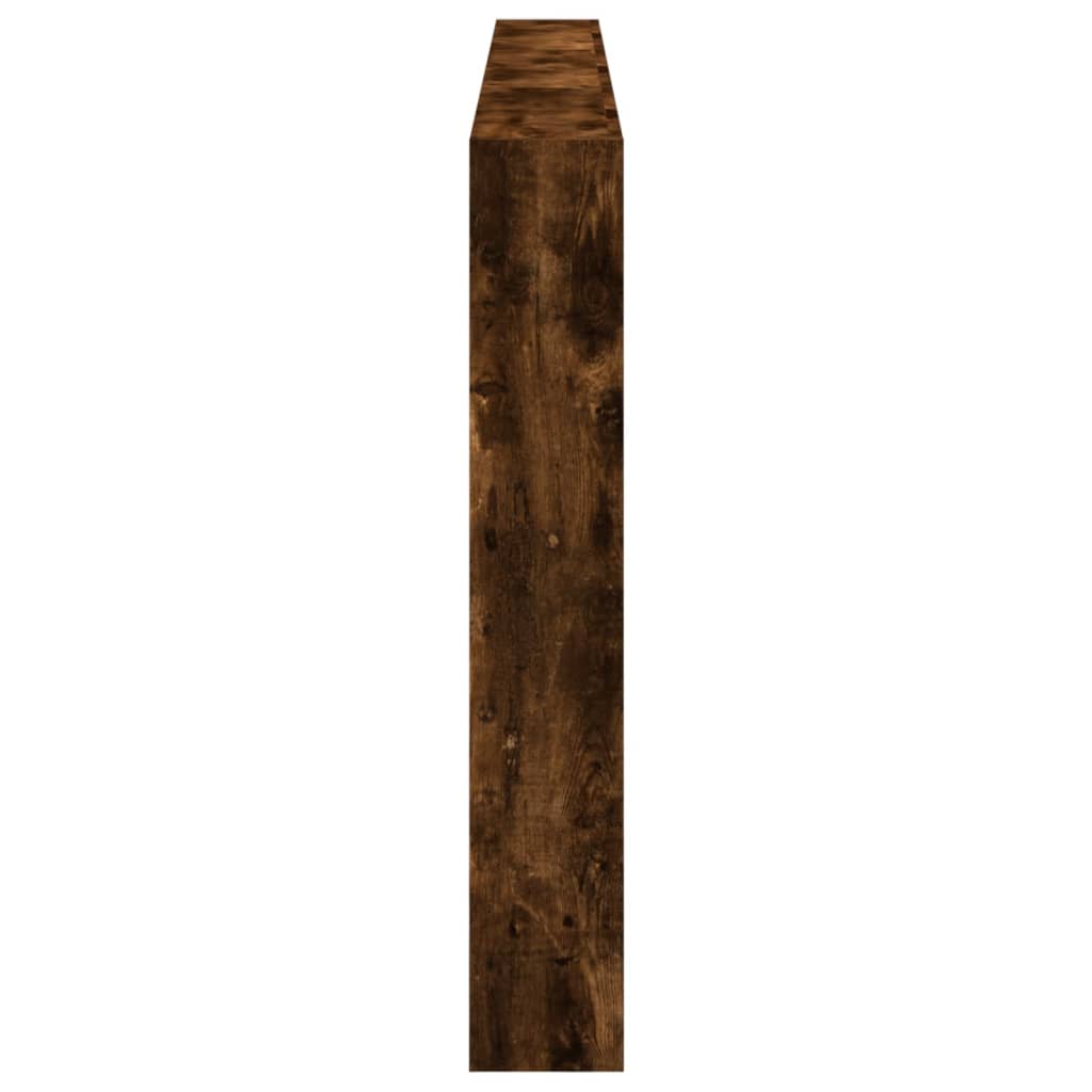 Armoire tête de lit avec LED chêne fumé 220x17x102 cm - XIOS