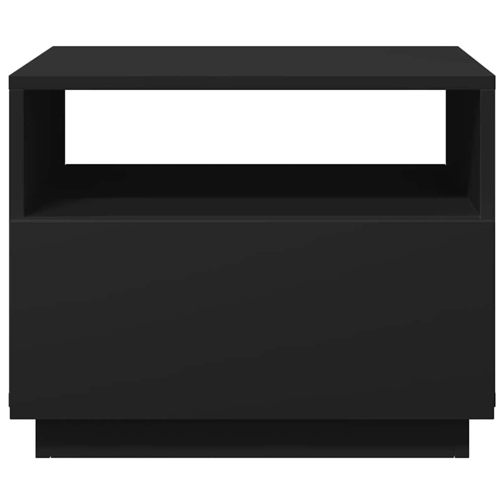 Table basse avec lumières LED noir 50x49x40 cm - XIOS