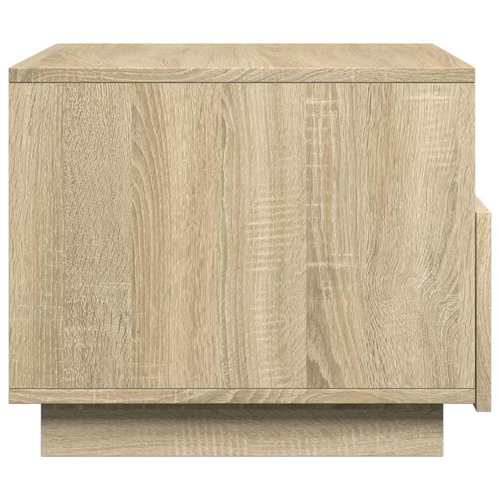 Table basse avec lumières LED chêne sonoma 50x49x40 cm - XIOS