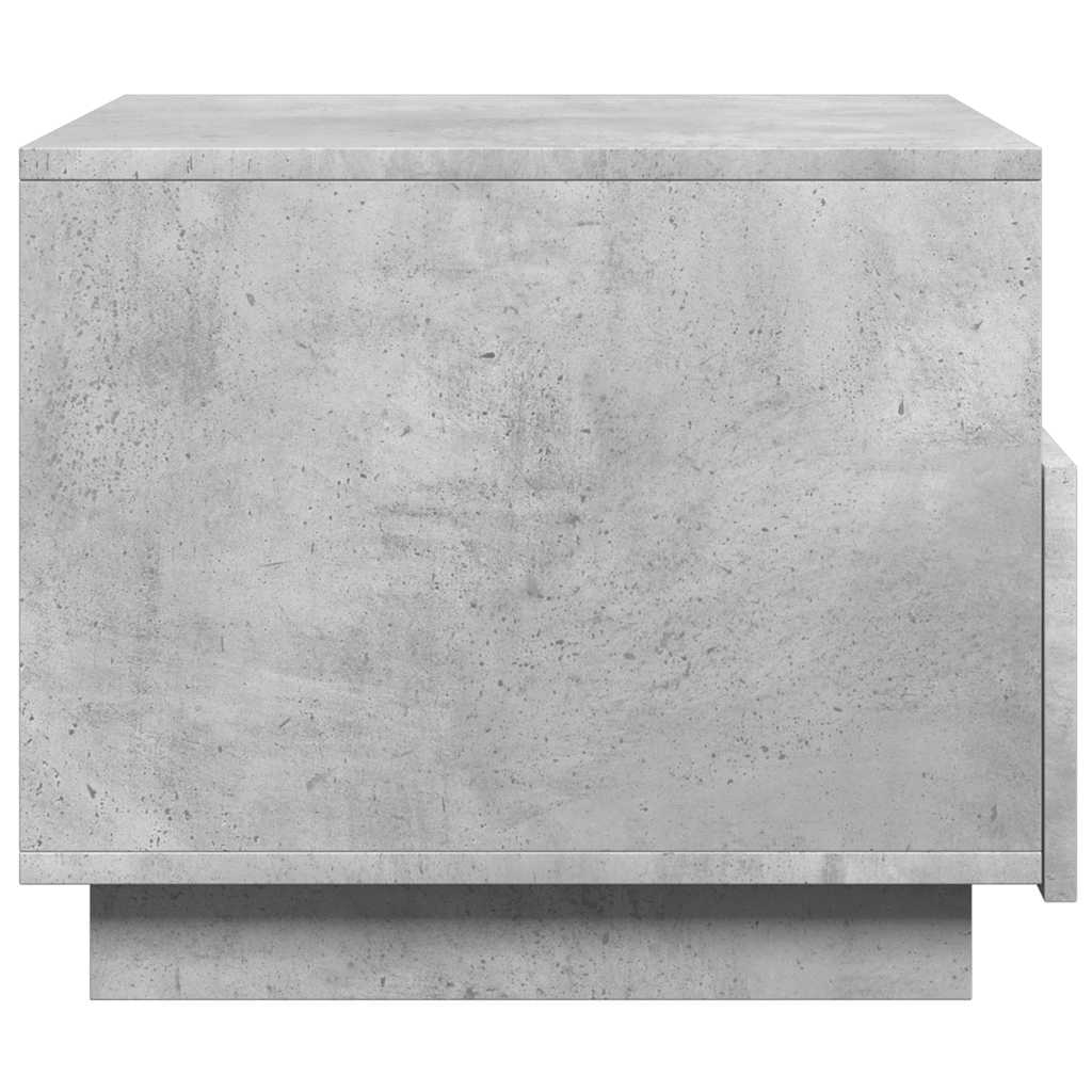 Table basse avec lumières LED gris béton 50x49x40 cm - XIOS