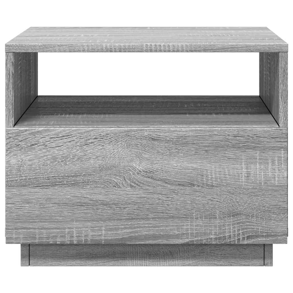 Table basse avec lumières LED sonoma gris 50x49x40 cm - XIOS
