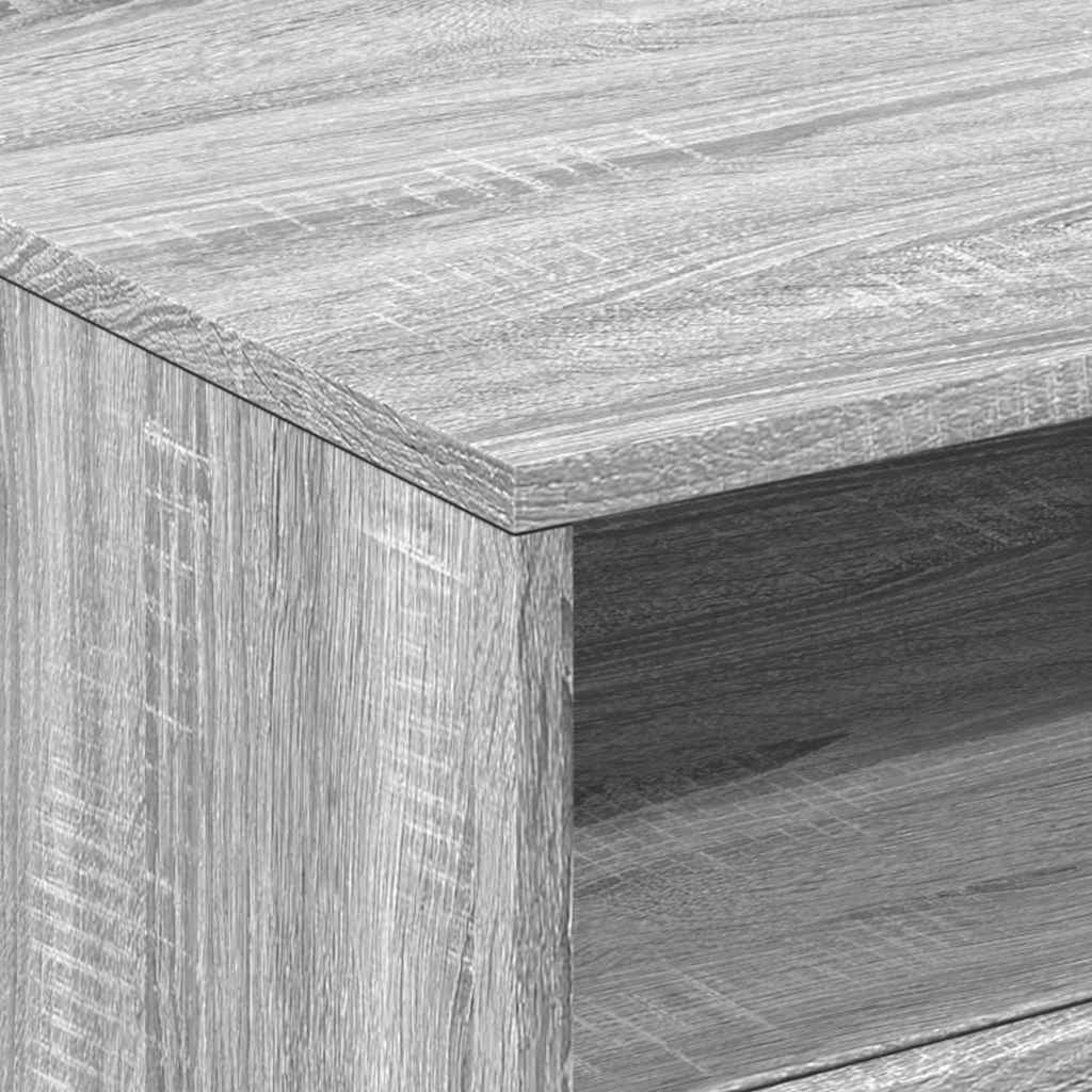 Table basse avec lumières LED sonoma gris 50x49x40 cm - XIOS