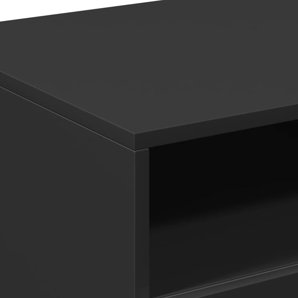 Table basse avec lumières LED noir 90x49x40 cm - XIOS