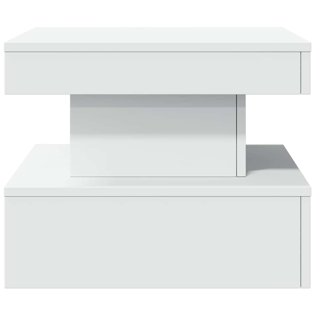 Table basse avec lumières LED blanc 50x50x40 cm - XIOS