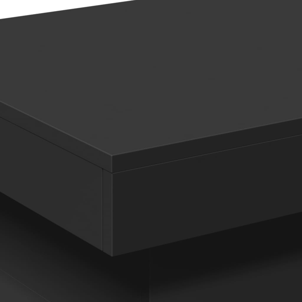 Table basse avec lumières LED noir 50x50x40 cm - XIOS