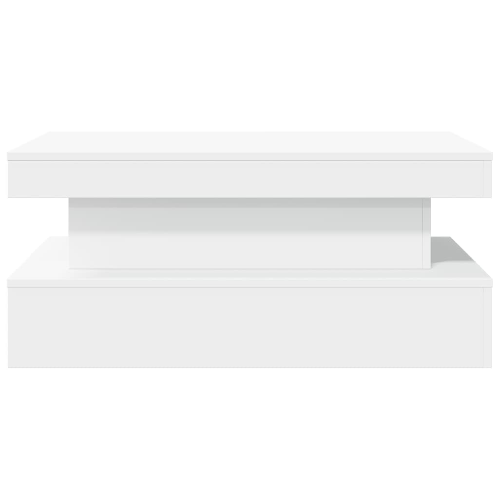 Table basse avec lumières LED blanc 90x50x40 cm - XIOS