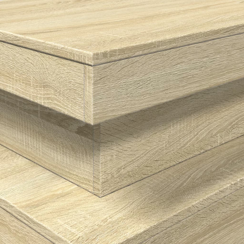 Table basse avec lumières LED chêne sonoma 90x50x40 cm - XIOS