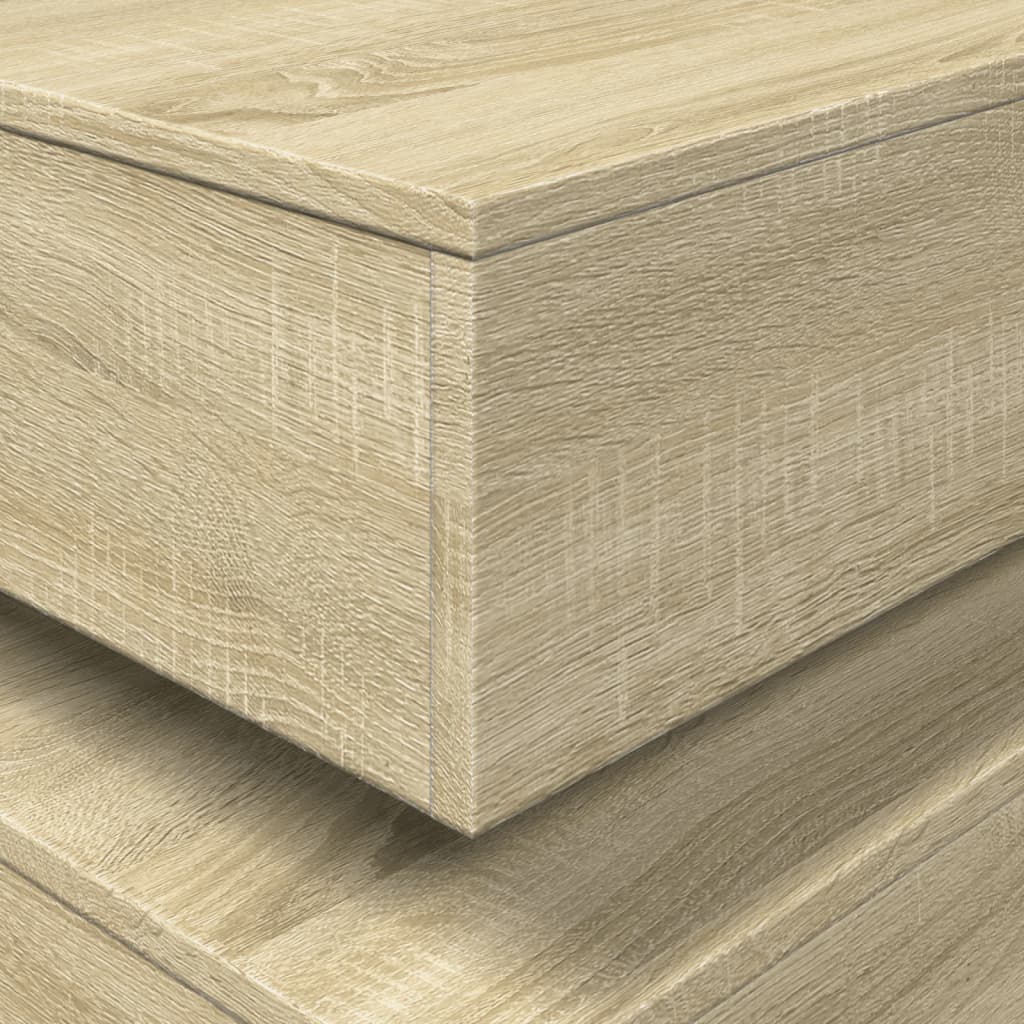 Table basse avec lumières LED chêne sonoma 50x50x40 cm - XIOS