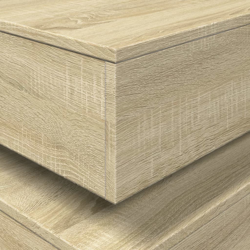 Table basse avec lumières LED chêne sonoma 90x50x40 cm - XIOS