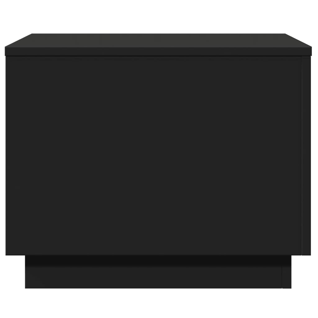 Table basse avec lumières LED noir 50x50x40 cm - XIOS