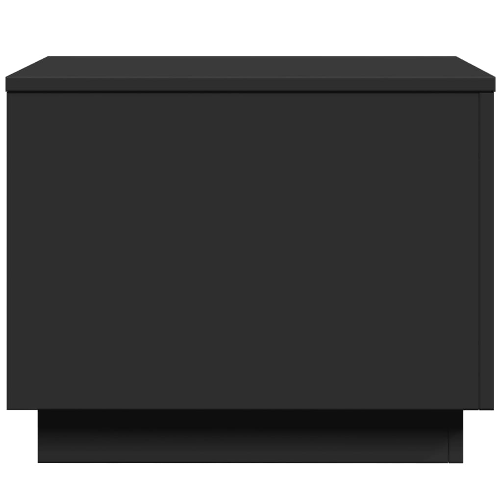 Table basse avec lumières LED noir 50x50x40 cm - XIOS