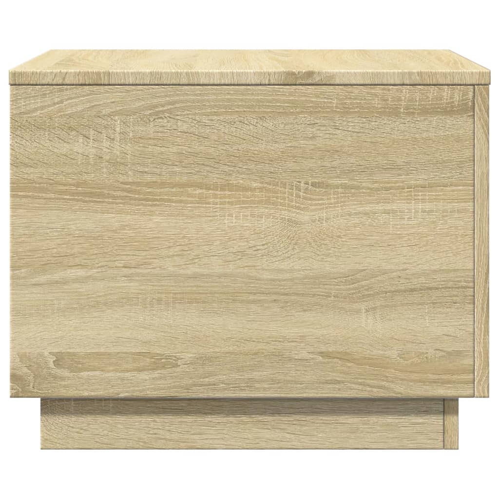 Table basse avec lumières LED chêne sonoma 50x50x40 cm - XIOS