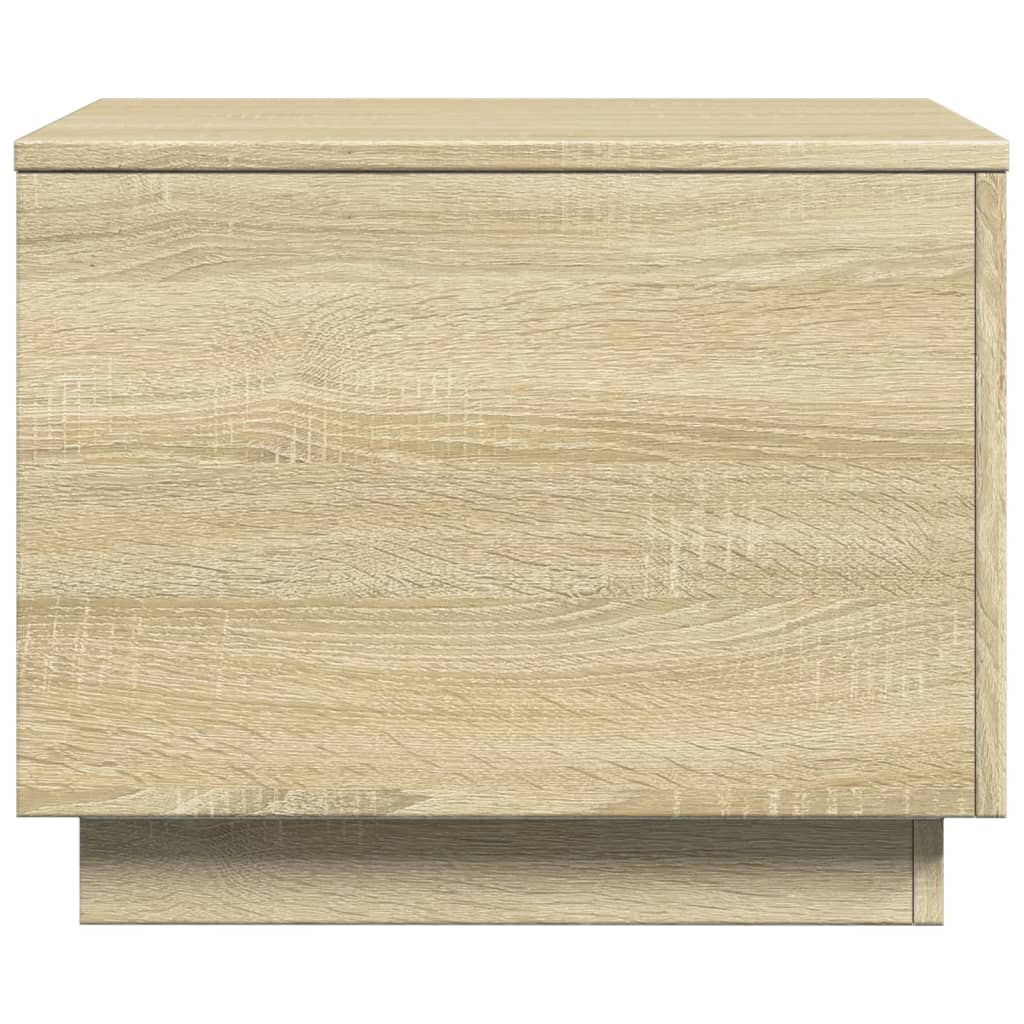 Table basse avec lumières LED chêne sonoma 50x50x40 cm - XIOS
