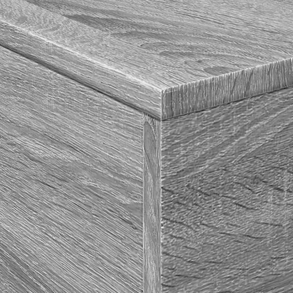 Table basse avec lumières LED sonoma gris 50x50x40 cm - XIOS